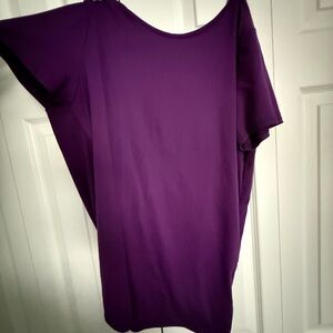 Purple Women's Scoop Neck Top